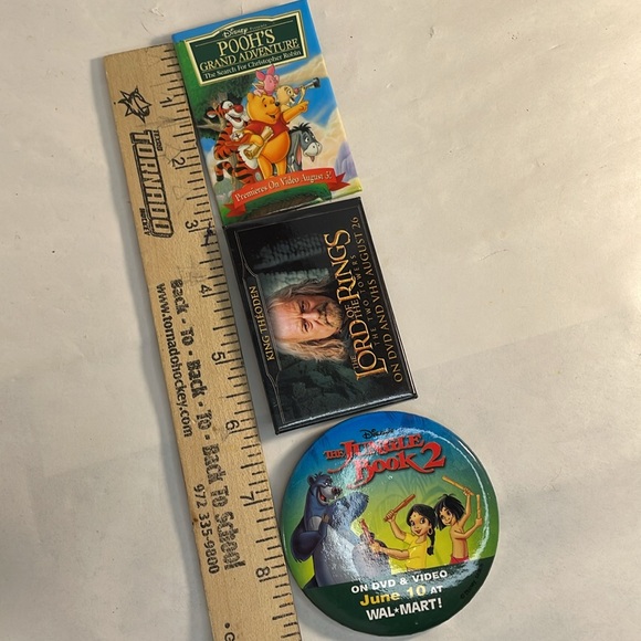 Vintage Disney & Animated Promo Mini Posters Pin Pin Button Lot - 28 Pieces - Picture 6 of 7